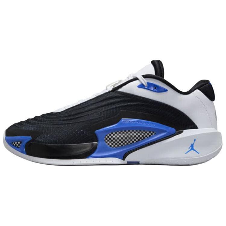 Кроссовки для баскетбола Jordan x Luka 3 PF Удобные и прочные противоскользящие баскетбольные кроссовки низкой высоты для мужчин в черно-бело-синей гамме - изображение 1