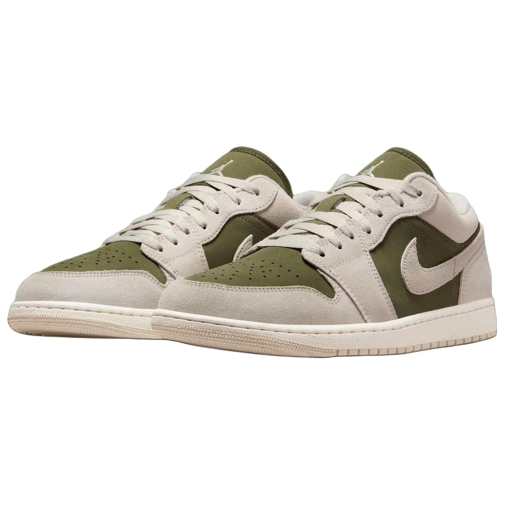Ретро баскетбольные кроссовки Jordan Air Jordan 1 Low White Green - изображение 3