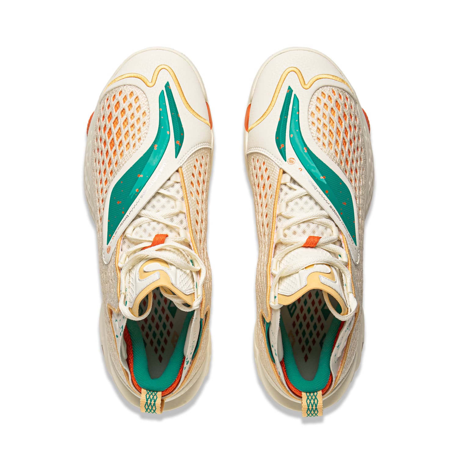 Кроссовки для баскетбола Li-Ning Way of Wade 5 Ultra Bouncy Technology Амортизация Стабильный Поддержка Покрытие Удобный Амортизация Противоскользящий Износостойкий Дышащий Oтскок Сцепление Мид-топ Баскетбольные кроссовки Мужской Экрю - изображение 4