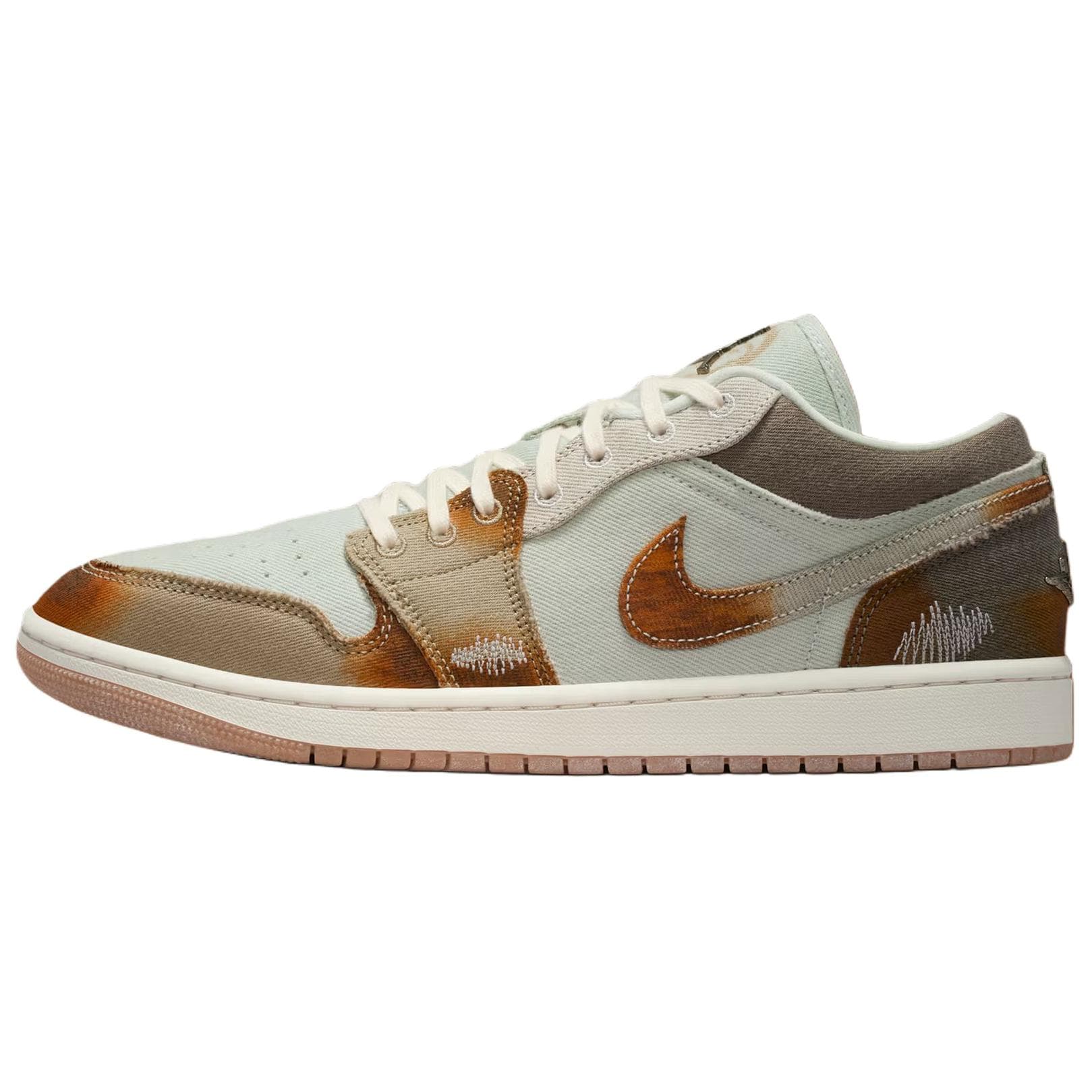 Ретро баскетбольные кроссовки Jordan Air Jordan 1 SE Low Blue Brown