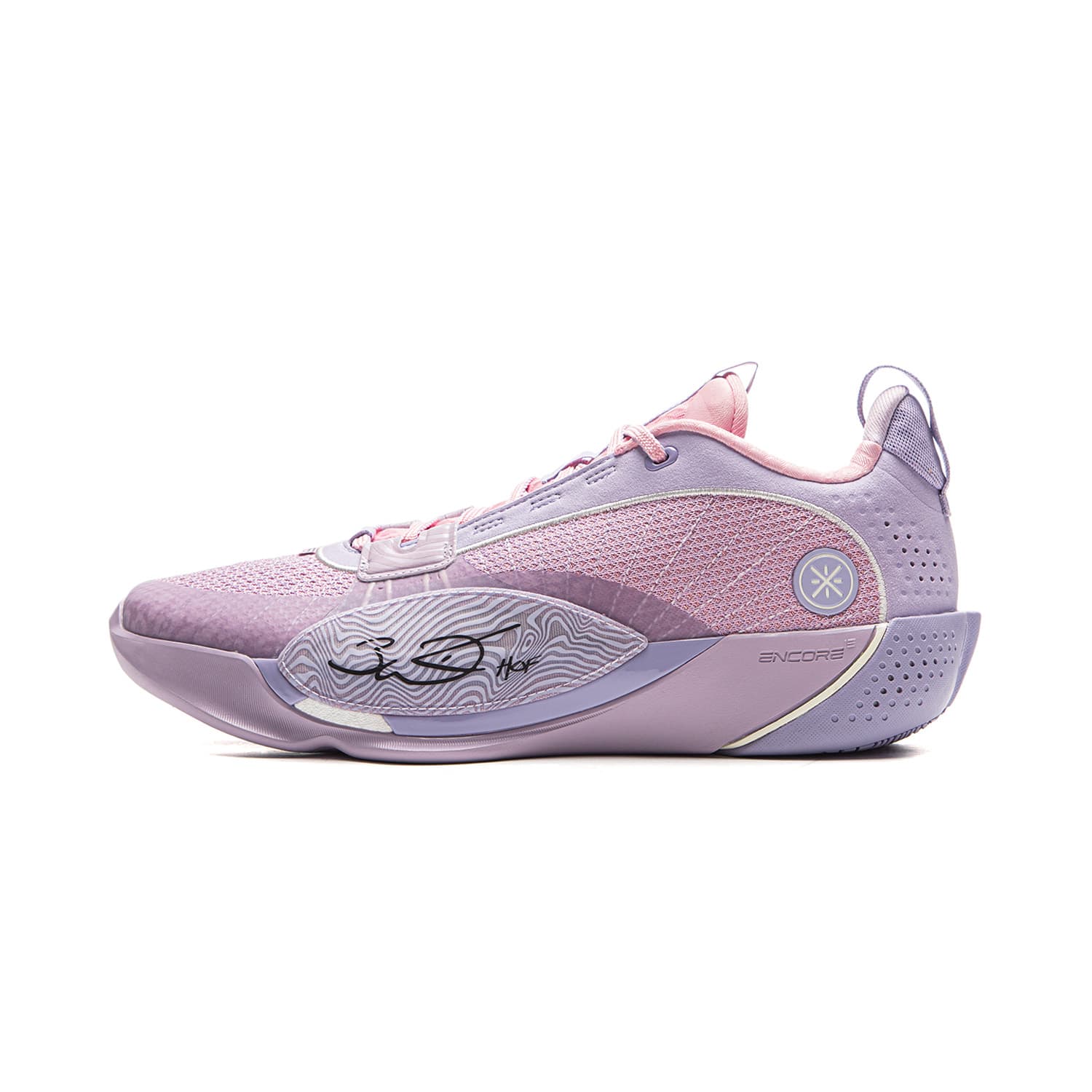 Кроссовки для баскетбола Li-Ning Wade All City 13 ENCOR Лаванда Ядро BOOM Технология BOOM Старт и взрыв Лоу-топы Баскетбольные кроссовки Мужской Фиолетовый - изображение 1