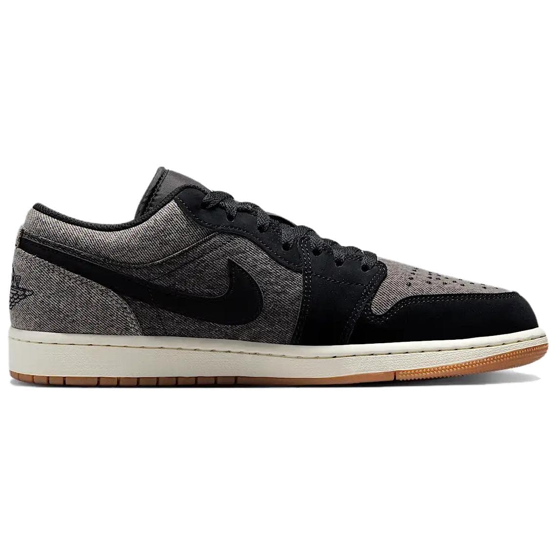 Ретро баскетбольные кроссовки Jordan Air Jordan 1 Low Топ Ретро-баскетбольные кроссовки Мужской Черный - изображение 2