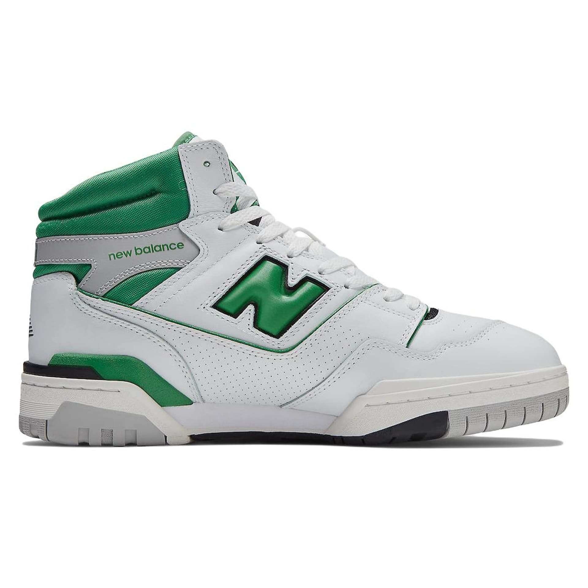 Ретро баскетбольные кроссовки New Balance 650 White Green - изображение 2