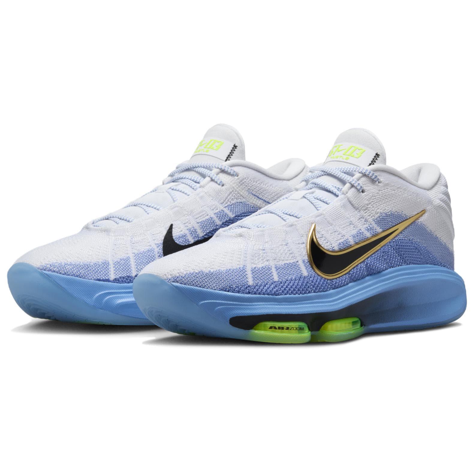 Кроссовки для баскетбола Nike G.T. Hustle MID Топ Баскетбольные Кроссовки Мужские Белые - изображение 3