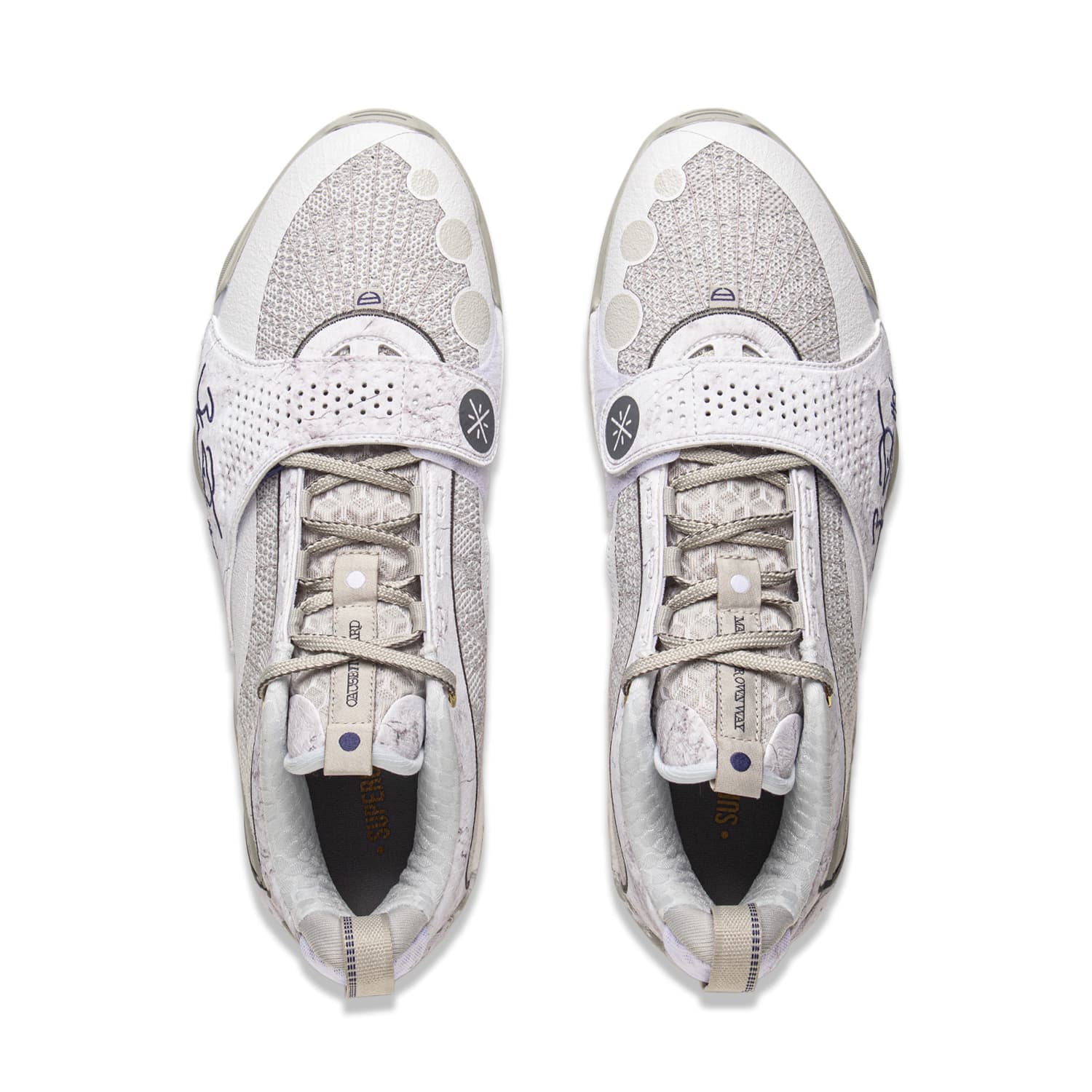 Кроссовки для баскетбола Li-Ning Wade All City 13 ENCORE Технология BOOM Лоу-топы Баскетбольные кроссовки Мужской Бело-серый - изображение 4