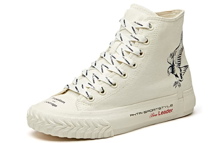 Кеды Anta x Robert Geller High Top Canvas White Black - изображение 2