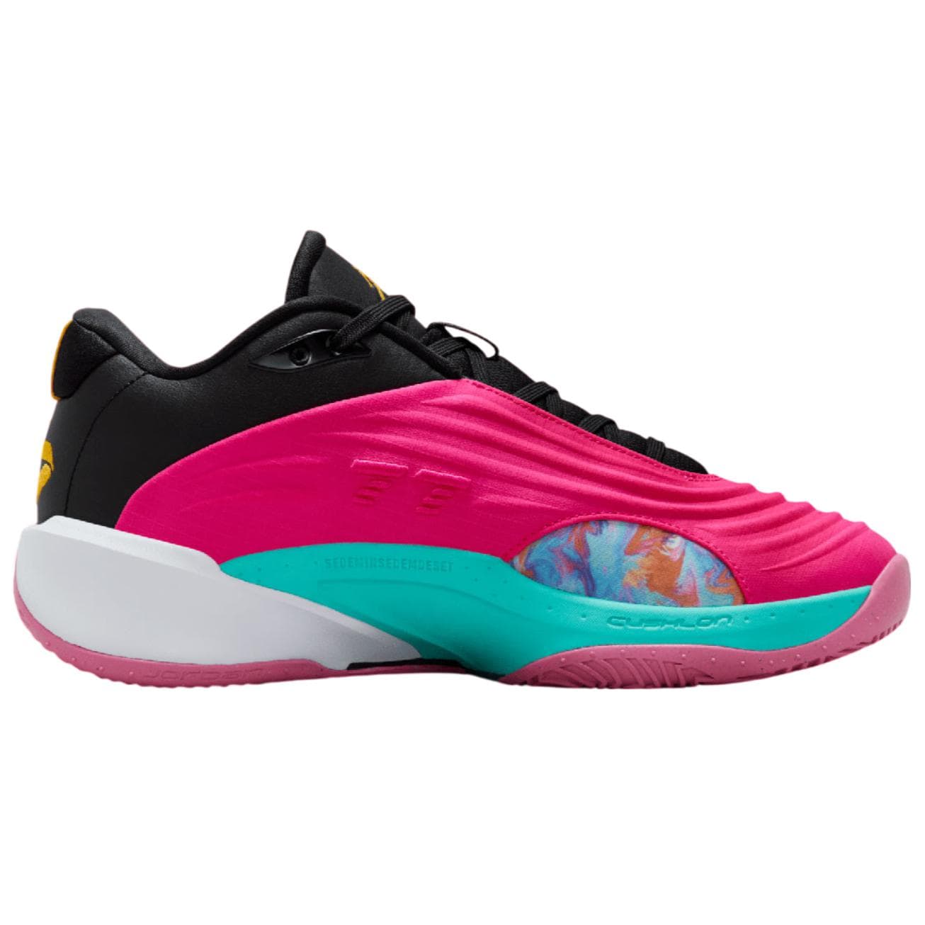 Кроссовки для баскетбола Jordan x Luka 3 PF "Imaginarium" Универсальные противоскользящие износостойкие лоу-топы баскетбольные кроссовки унисекс розово-черные - изображение 2
