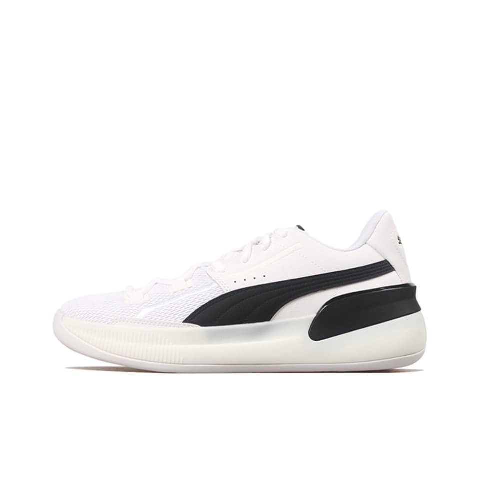 Кроссовки для баскетбола PUMA Clyde Hardwood White Yellow Pink - изображение 6