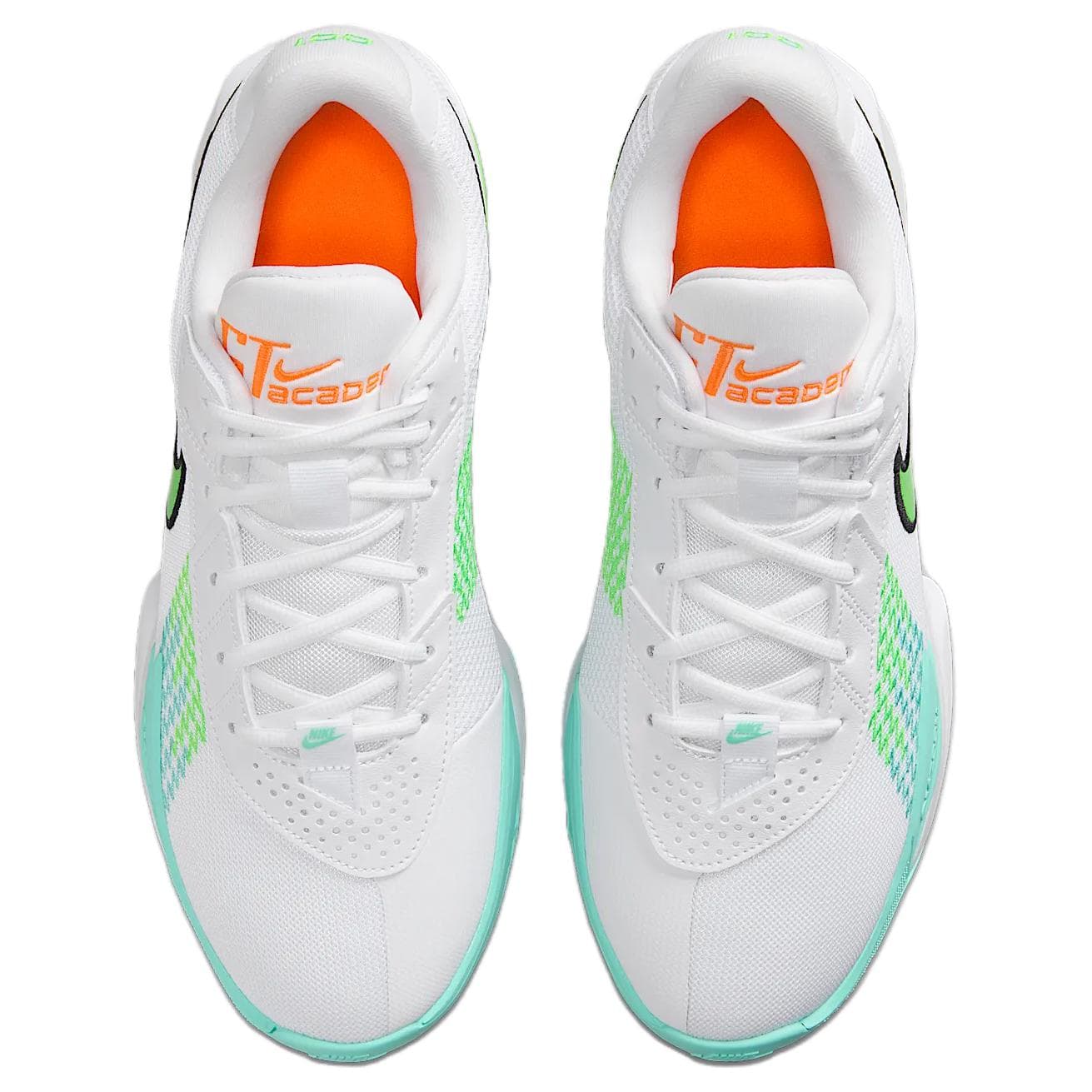 Кроссовки для баскетбола Nike Air ZOOM g.T. Cut ACADEMY Устойчивые к истиранию Низкие Баскетбольные Кроссовки Унисекс Белый Зеленый - изображение 4