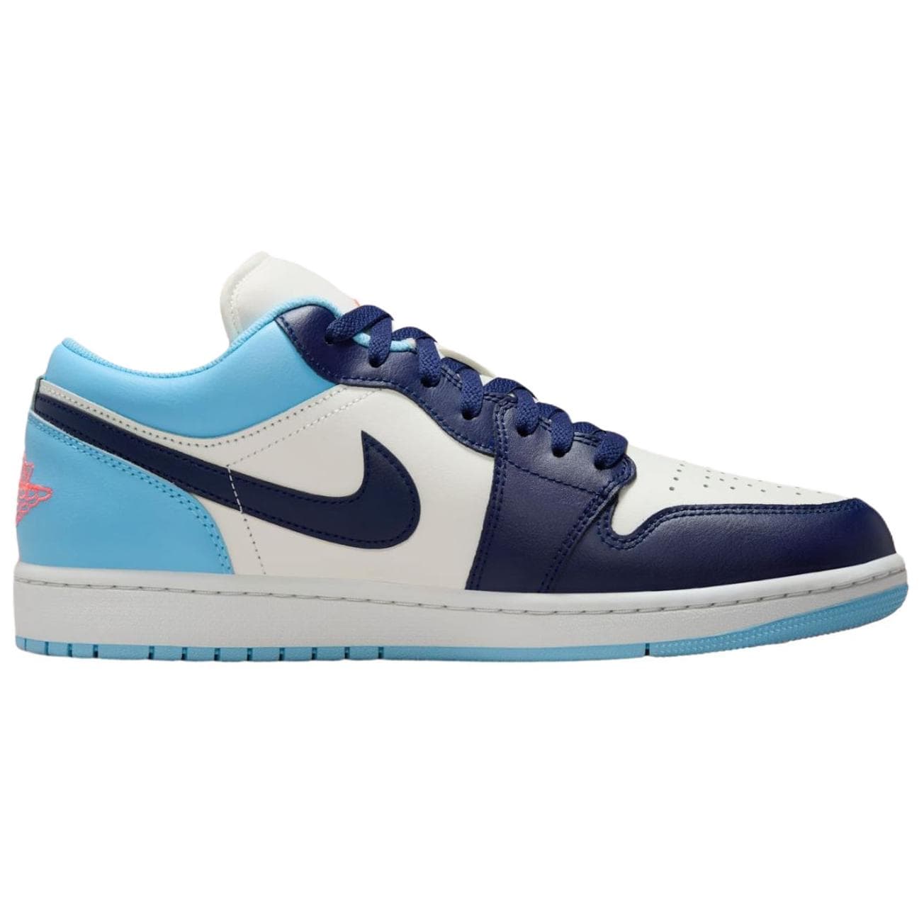 Ретро баскетбольные кроссовки Jordan Air Jordan 1 Low White Blue - изображение 2