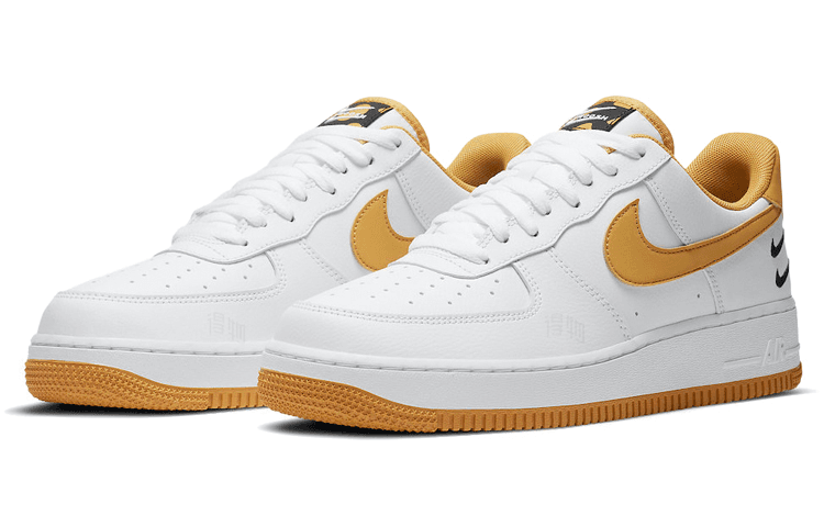 Кроссовки Nike Air Force 1 Low White Yellow — фото 3