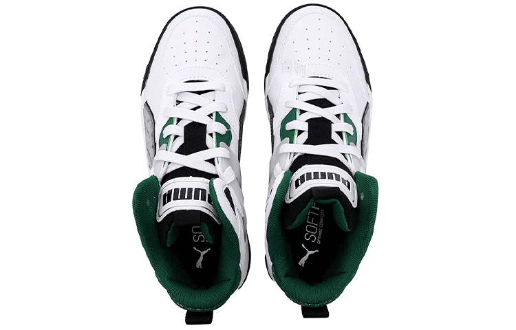 Кроссовки PUMA Backcourt Mid White Green - изображение 4