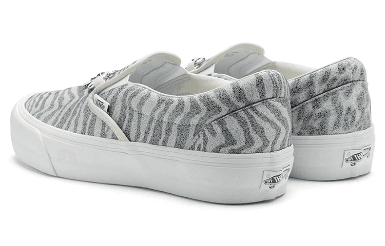 Кроссовки Needles x Vans Slip-On White Grey - изображение 4