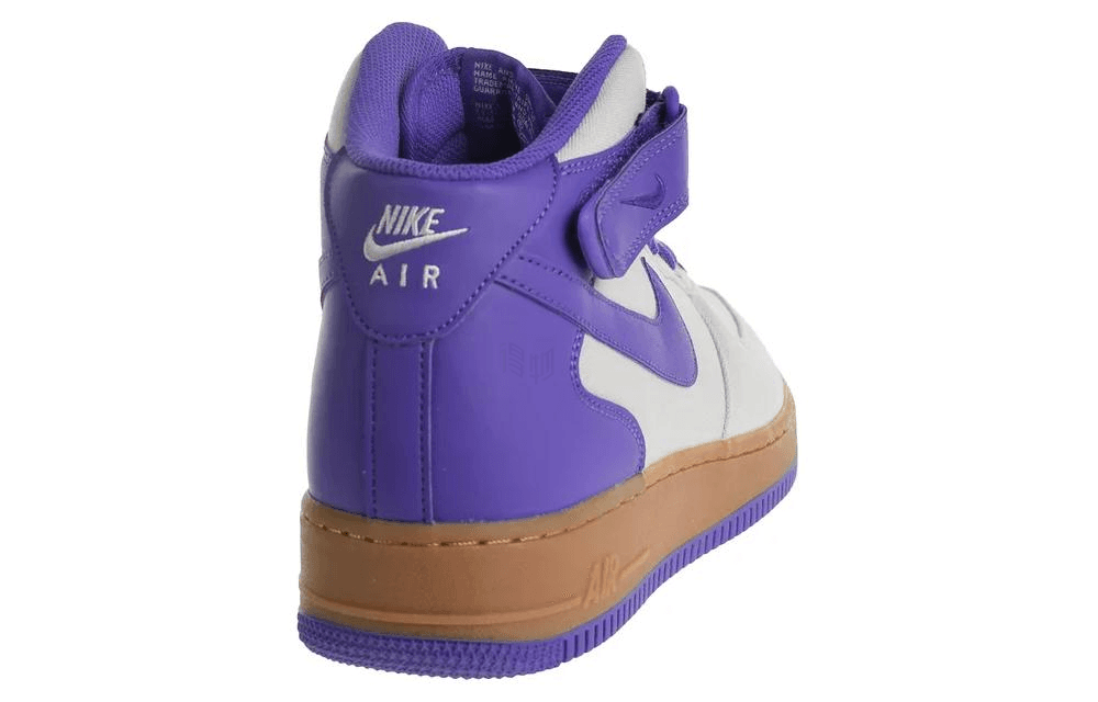 Кроссовки Nike Air Force 1 Mid Light Bone Purple Beige — фото 3
