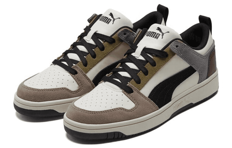 Кроссовки PUMA Rebound Layup Lo Black White Brown - изображение 3