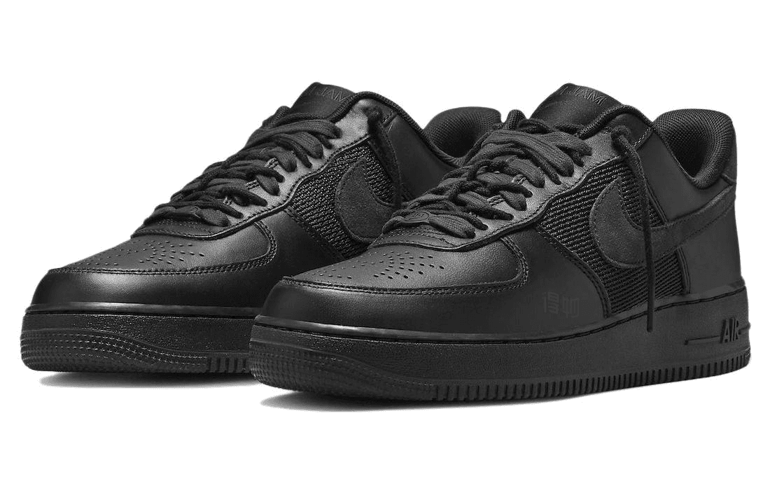 Кроссовки Slam Jam x Nike Air Force 1 Low Black — фото 3
