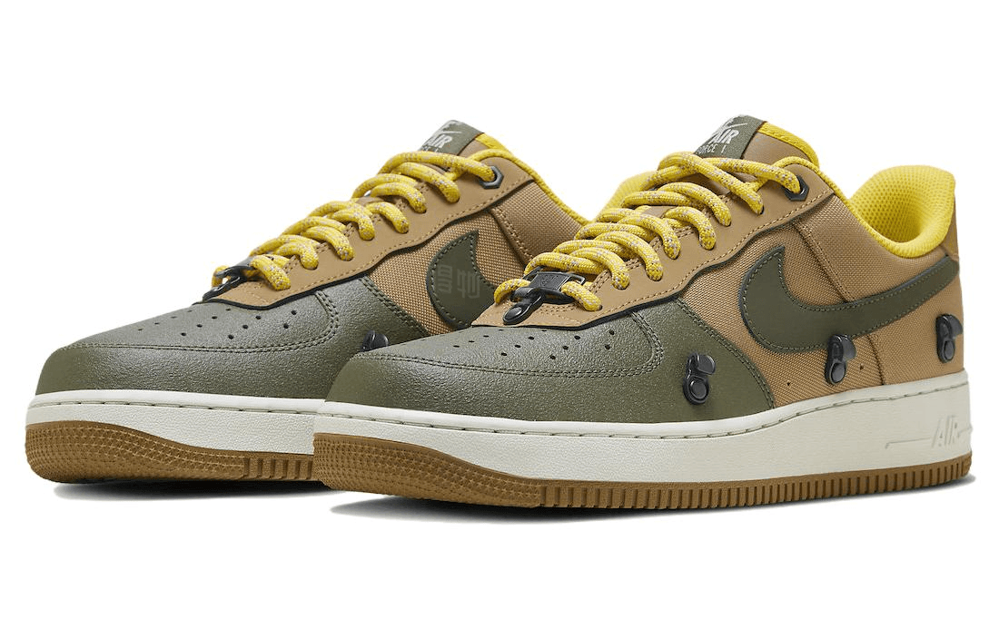 Кроссовки Nike Air Force 1 Low Brown Green — фото 3