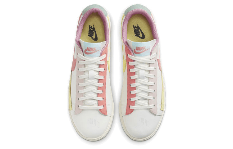 Кроссовки Nike Blazer Low LE White Pink Yellow - изображение 4