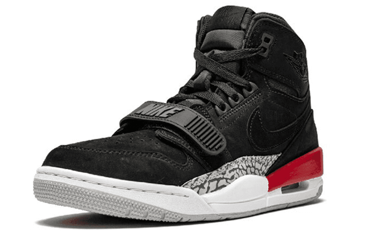 Ретро баскетбольные кроссовки Jordan Legacy 312 Black Suede - изображение 2