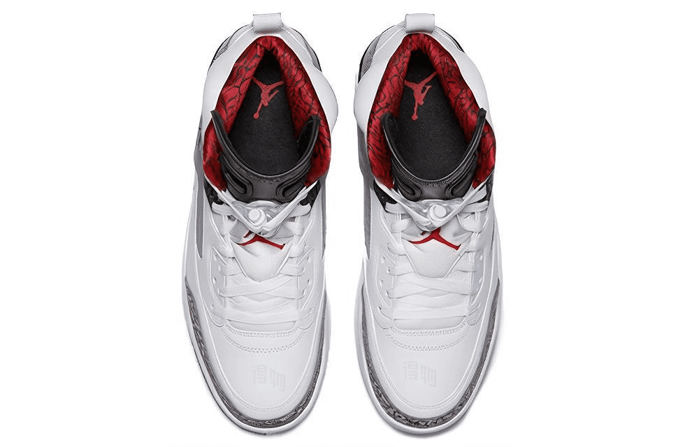Ретро баскетбольные кроссовки Jordan Spizike White Cement - изображение 4