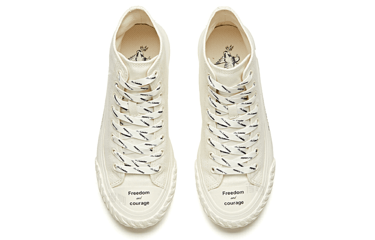 Кеды Anta x Robert Geller High Top Canvas White Black - изображение 3