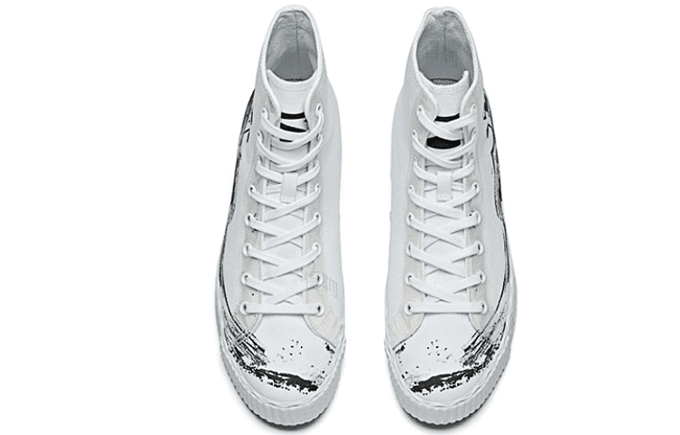 Кеды Anta High Top Canvas Shoes Black White - изображение 3
