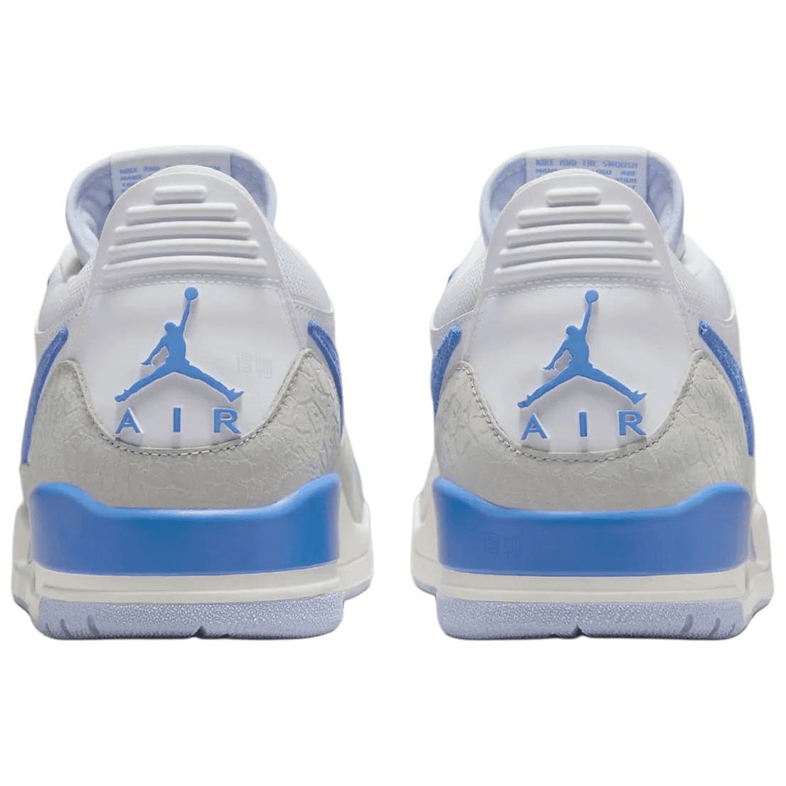 Ретро баскетбольные кроссовки Jordan Legacy 312 Low White Blue - изображение 5