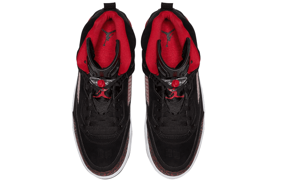 Ретро баскетбольные кроссовки Jordan Spizike Low Black Red - изображение 3