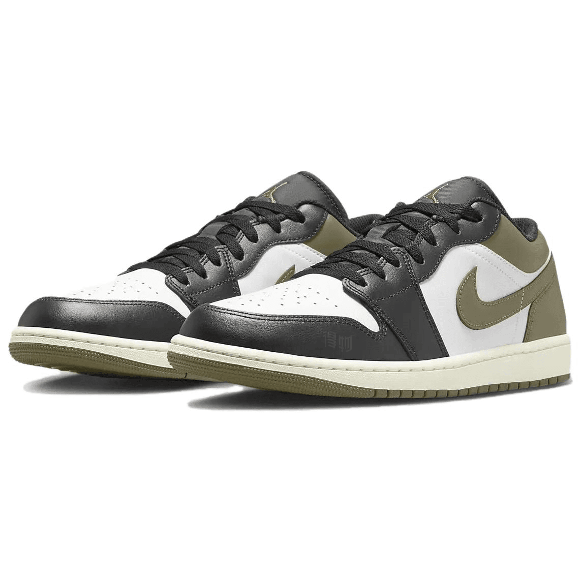 Ретро баскетбольные кроссовки Air Jordan 1 Low "Medium Olive" - изображение 3