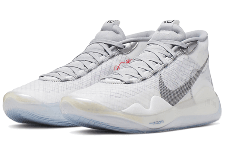 Кроссовки для баскетбола Nike KD 12 Zoom White Wolf Grey - изображение 3