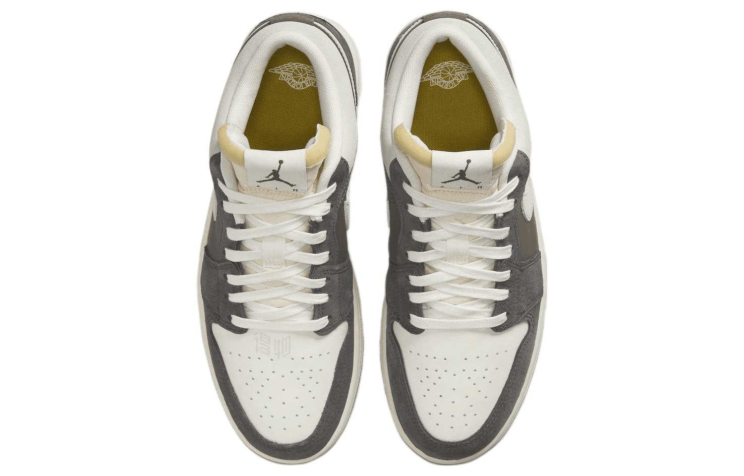 Ретро баскетбольные кроссовки Jordan Air Jordan 1 Low Korea Exclusive Grey White - изображение 4