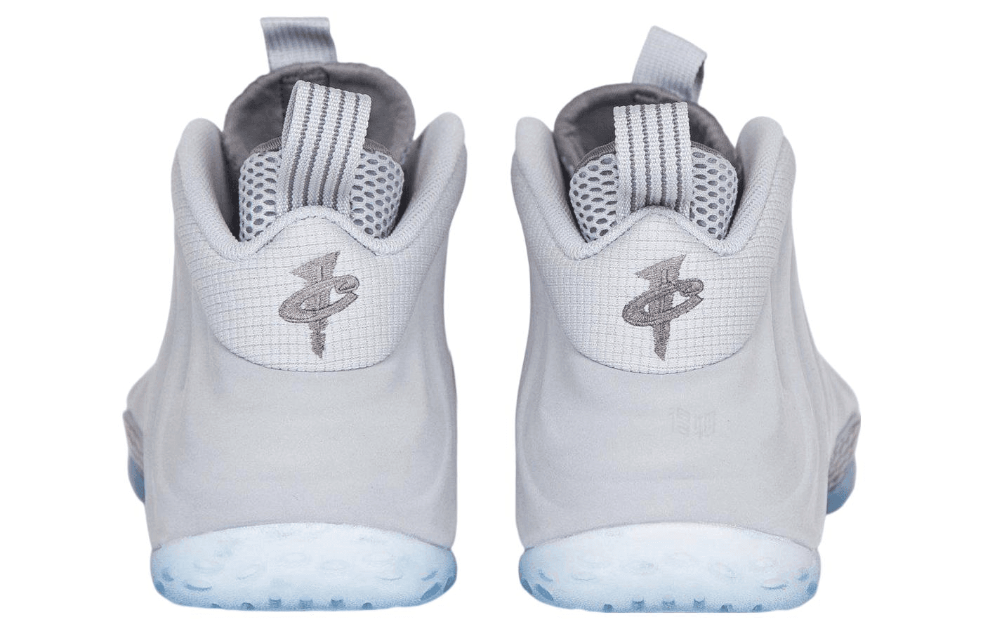 Ретро баскетбольные кроссовки Nike Foamposite One Wolf Grey Suede - изображение 4