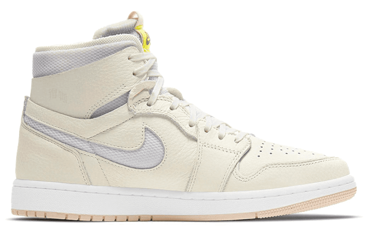 Ретро баскетбольные кроссовки Jordan Air Jordan 1 High Zoom Air CMFT White Grey - изображение 2