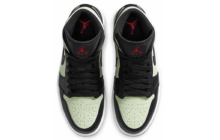 Ретро баскетбольные кроссовки Jordan Air Jordan 1 Mid Matcha Green Orange — фото 4