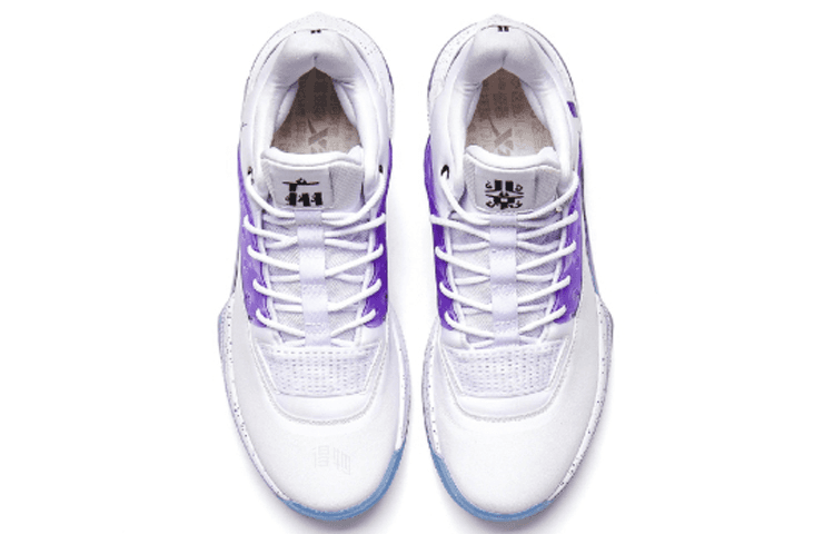Кроссовки для баскетбола Xtep Youyun 4 Lin Shuhao All-Star Low Basketball Shoes White Purple - изображение 4