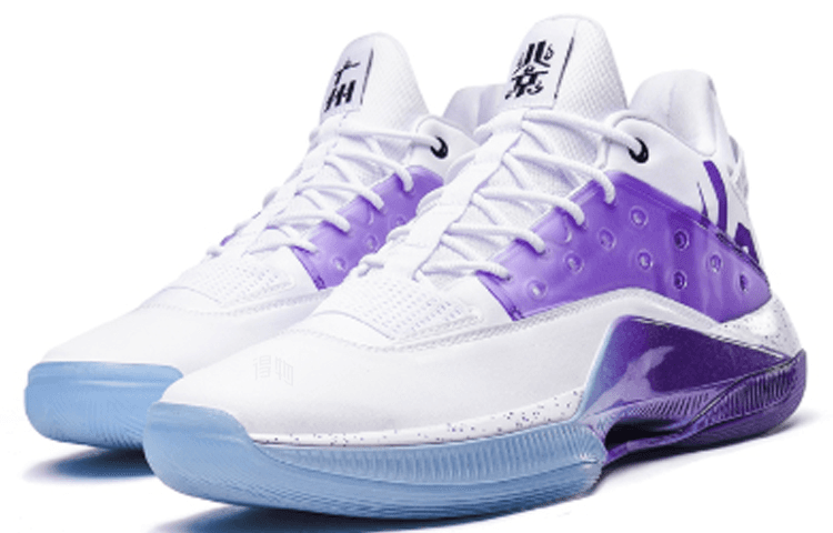 Кроссовки для баскетбола Xtep Youyun 4 Lin Shuhao All-Star Low Basketball Shoes White Purple - изображение 2