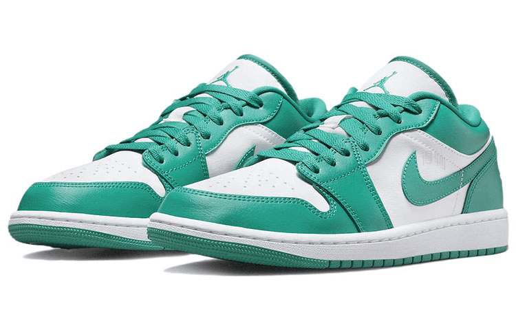 Ретро баскетбольные кроссовки Jordan Air Jordan 1 Low White Green - изображение 3