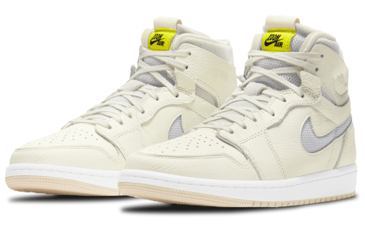 Ретро баскетбольные кроссовки Jordan Air Jordan 1 High Zoom Air CMFT White Grey - изображение 3