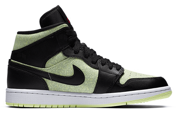 Ретро баскетбольные кроссовки Jordan Air Jordan 1 Mid Matcha Green Orange — фото 2