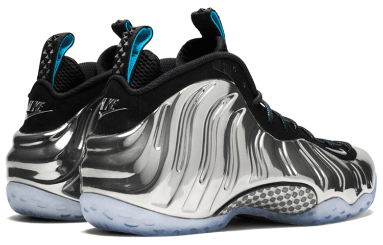 Ретро баскетбольные кроссовки Nike Foamposite One Chromeposite Silver - изображение 4