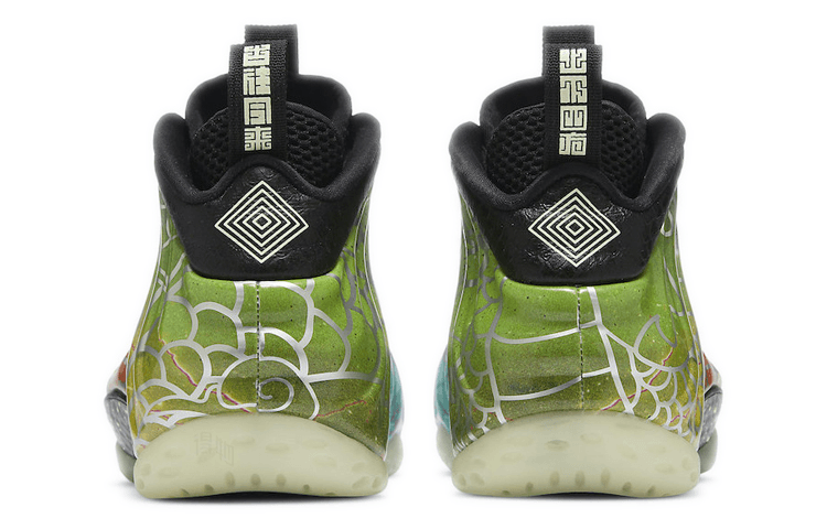 Ретро баскетбольные кроссовки Nike Foamposite One Beijing Gradient - изображение 4