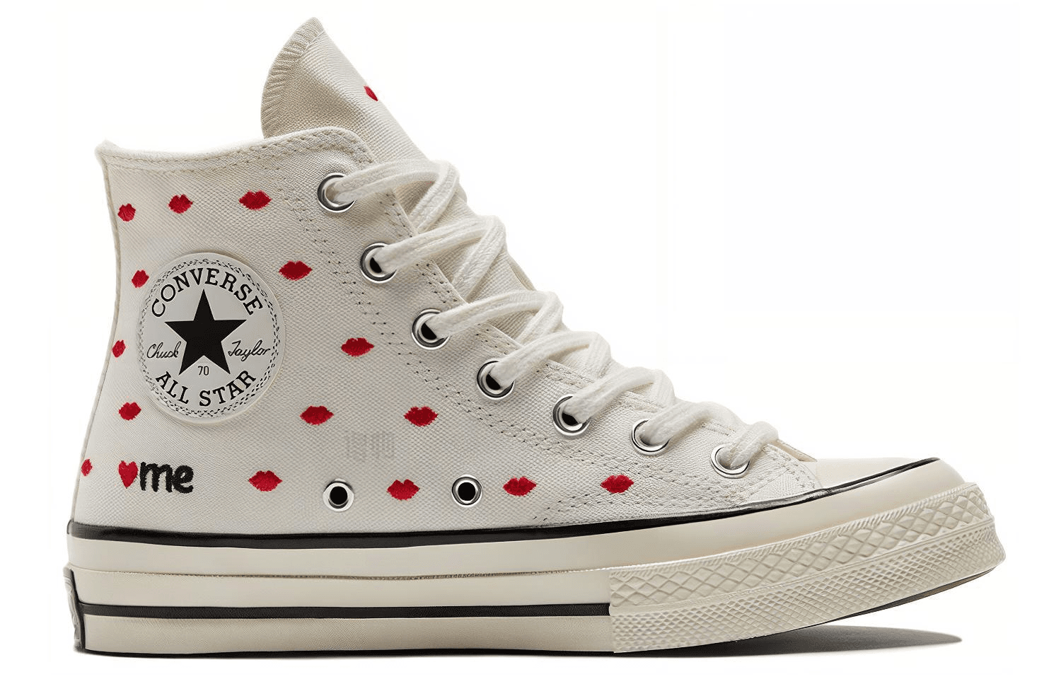 Кеды Converse 1970s Chuck Taylor All Star Valentine's Day High Top White Red - изображение 2
