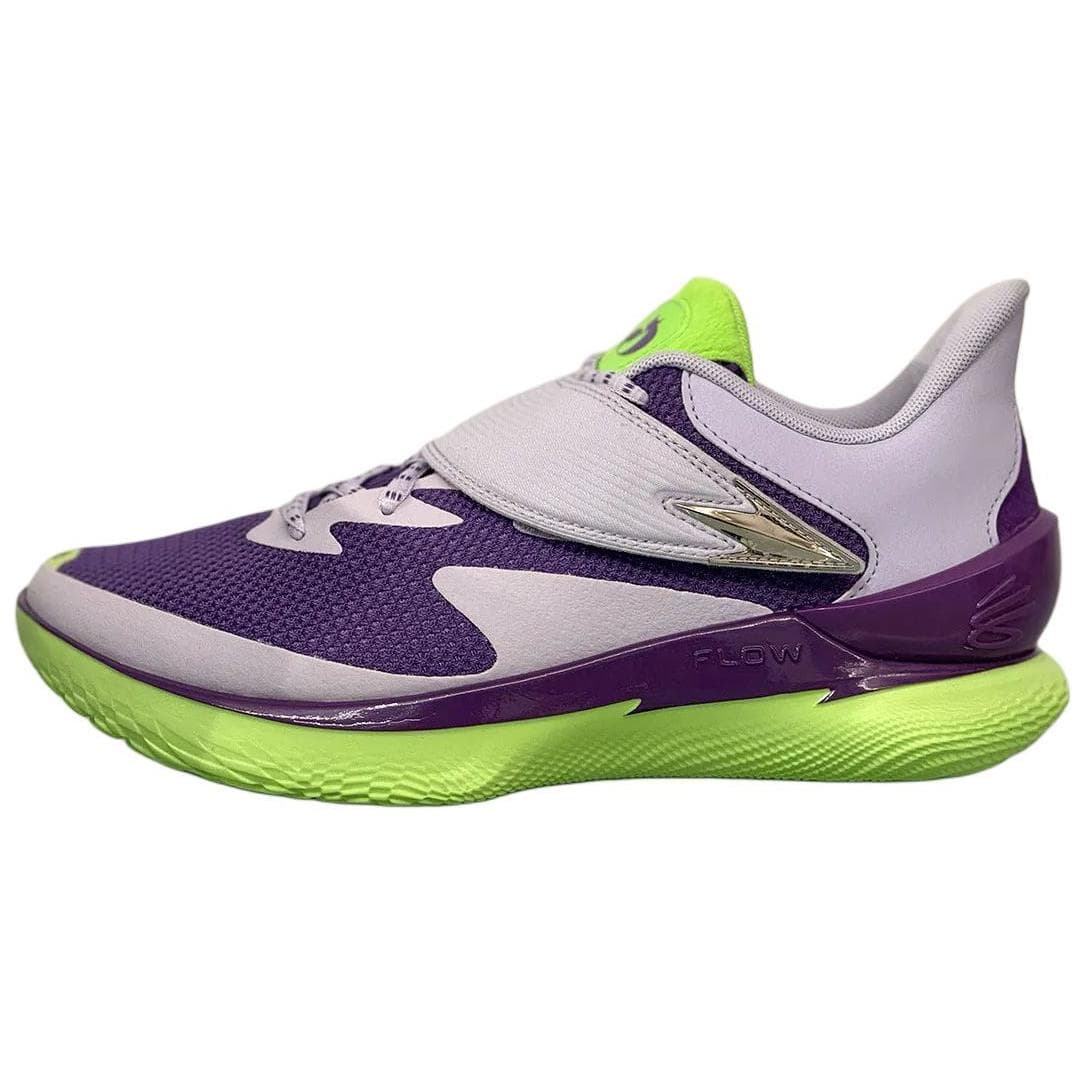 Кроссовки для баскетбола Under Armour Curry Fox 1 Амортизирующие противоскользящие низкие баскетбольные кроссовки унисекс фиолетово-белые - изображение 1