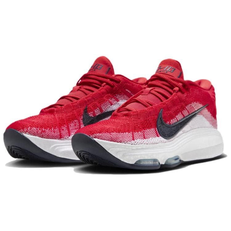 Кроссовки для баскетбола Nike GT Hustle 3 Удобный MID Баскетбольные кроссовки Мужские Красные - изображение 3