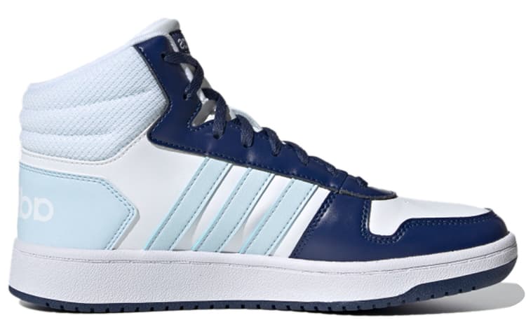 Кроссовки adidas Neo Hoops 2.0 Mid White Blue - изображение 2