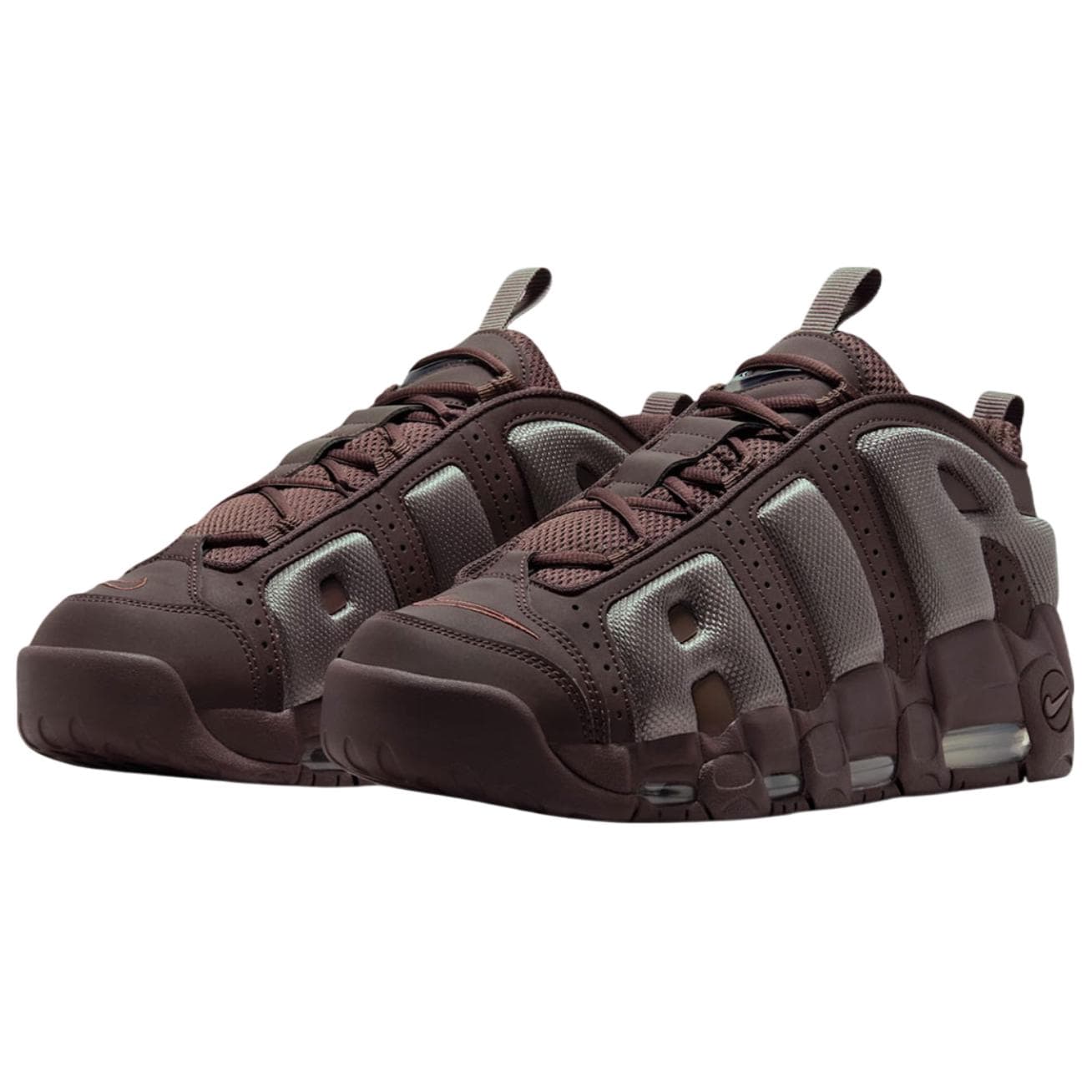 Кроссовки для баскетбола Nike Air More Uptempo Устойчивые к истиранию противоскользящие баскетбольные кроссовки с верхом MID Мужские Коричневые - изображение 3