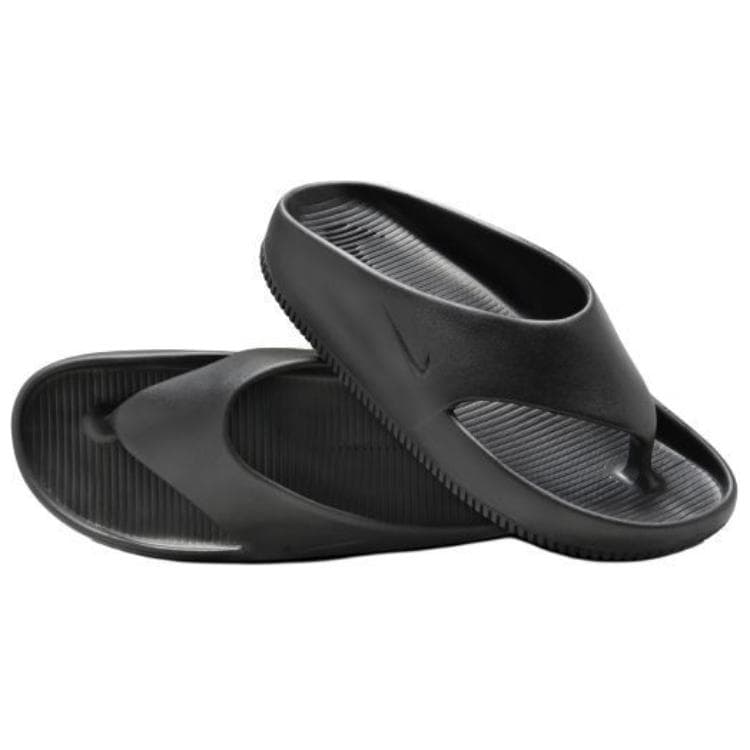 Шлёпанцы Nike Calm Flip Flop Устойчивые к истиранию противоскользящие шлепанцы женские черные - изображение 3
