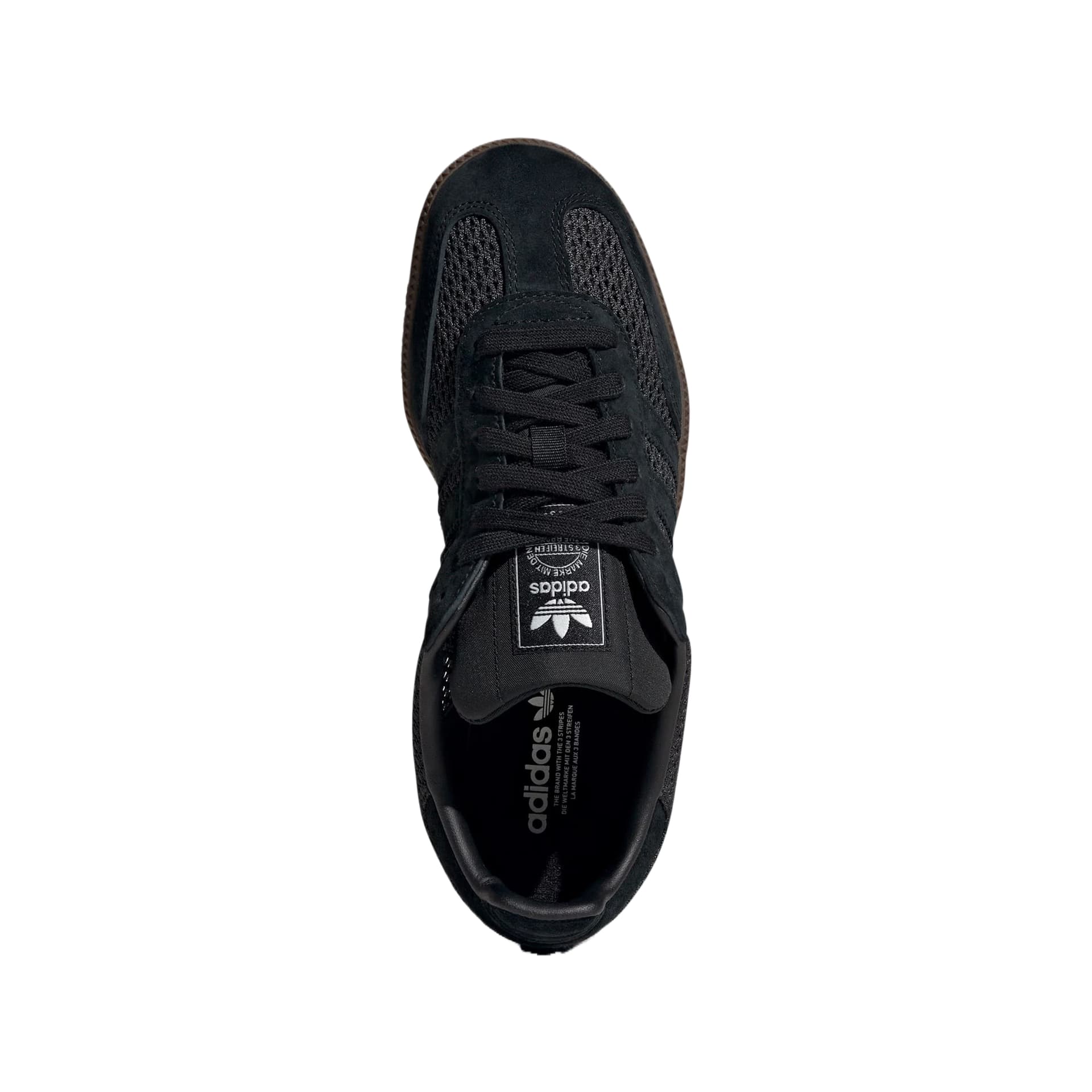 Кроссовки для спортзала Adidas Originals Samba Текстиль Кожа Низкие Кроссовки для Тренировок Женские Черный Умбра - изображение 5