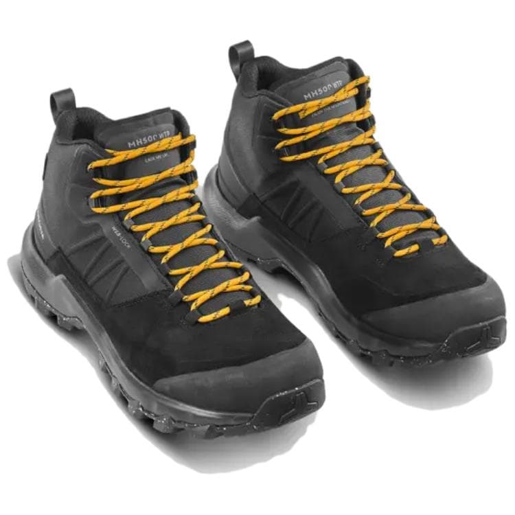 Кроссовки DECATHLON MH500 MID Топ Походная обувь Мужская Черная - изображение 3