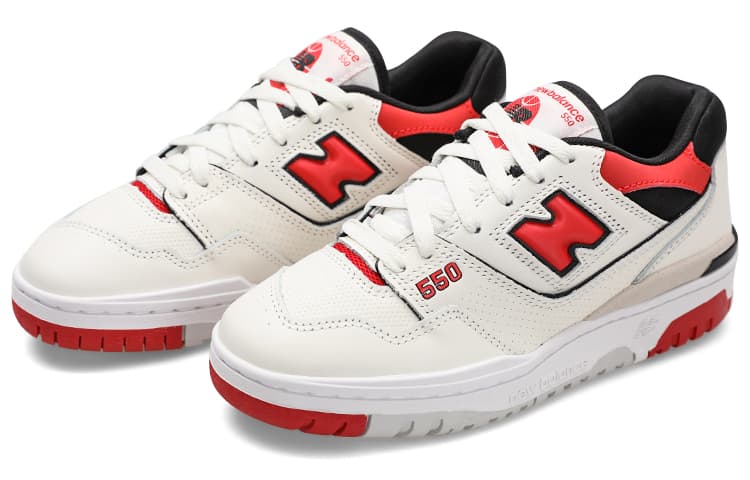 Ретро баскетбольные кроссовки New Balance 550 Red - изображение 3